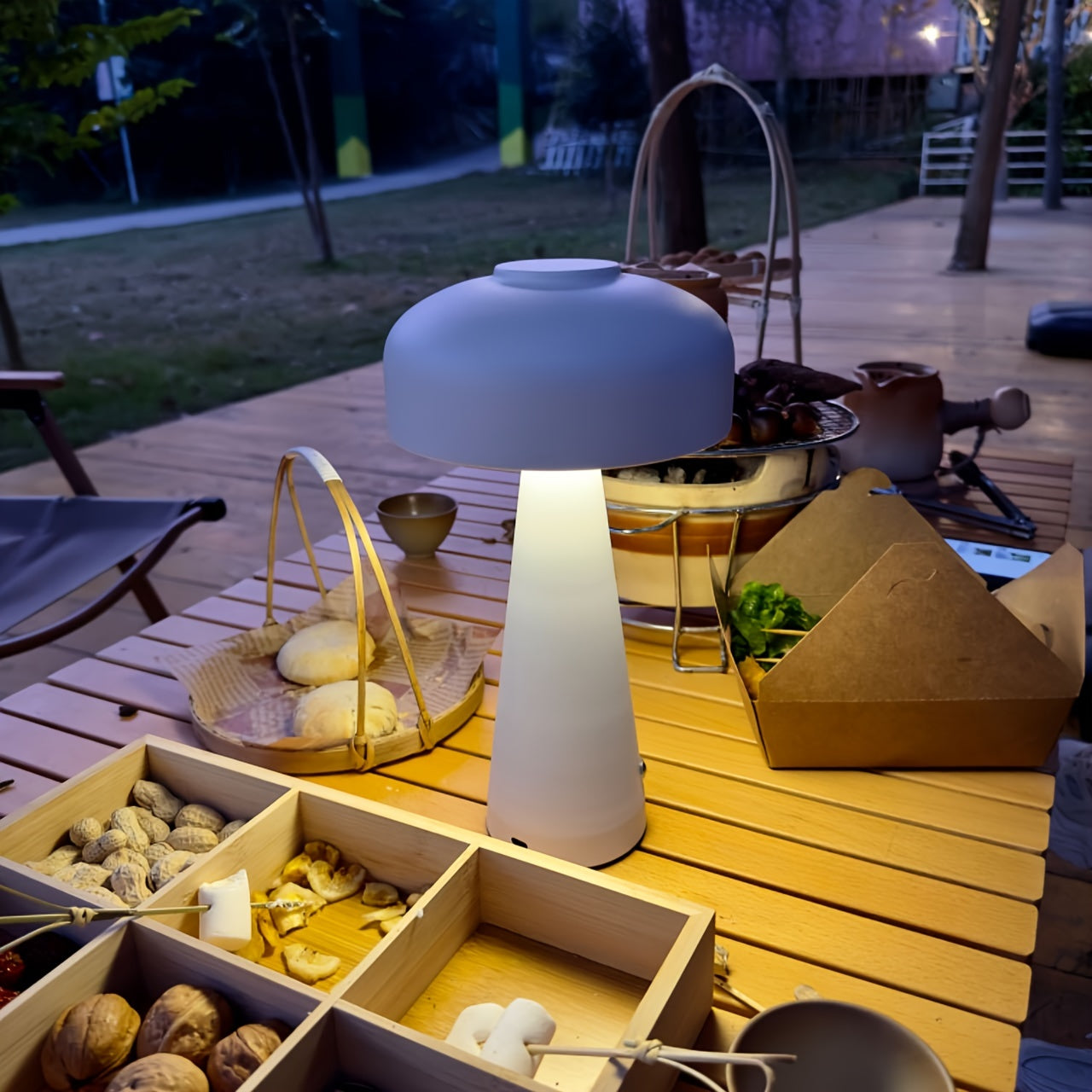 MusIndirect™️ Cordless Bauhaus Inspired Mushroom Lamp