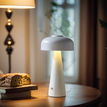 MusIndirect™️ Cordless Bauhaus Inspired Mushroom Lamp